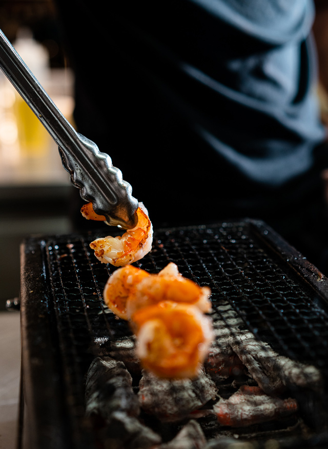 Scampi in beweging