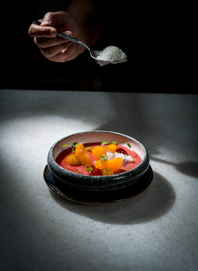 Tim plateert dessert